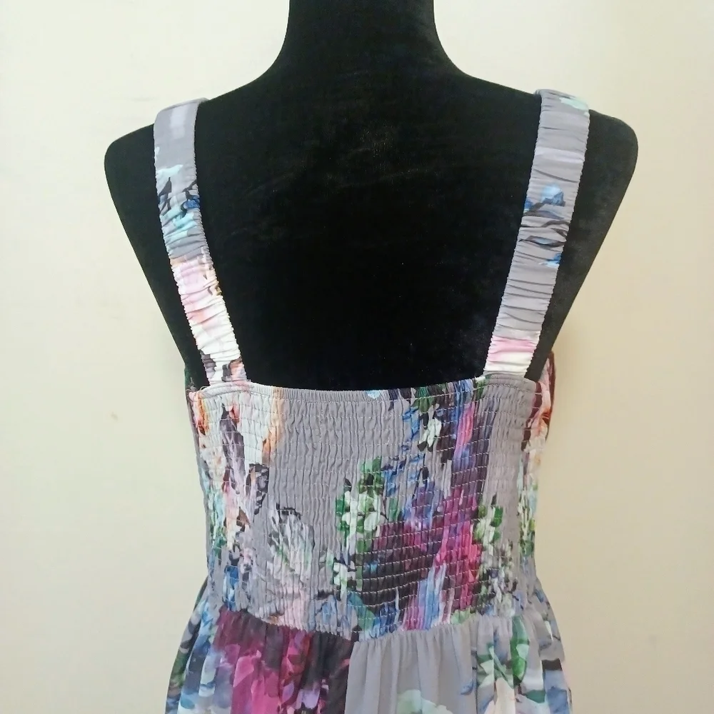 LITTLE Mistress Floral Halter Maxi Dress Sz 12 NWT - Picture 7 of 13